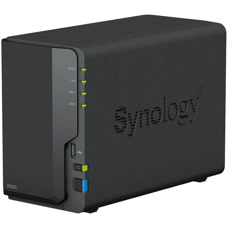 Synology DiskStation DS223 NAS (black, 1x 1GbE LAN, 3x USB 3.2 Gen 1)