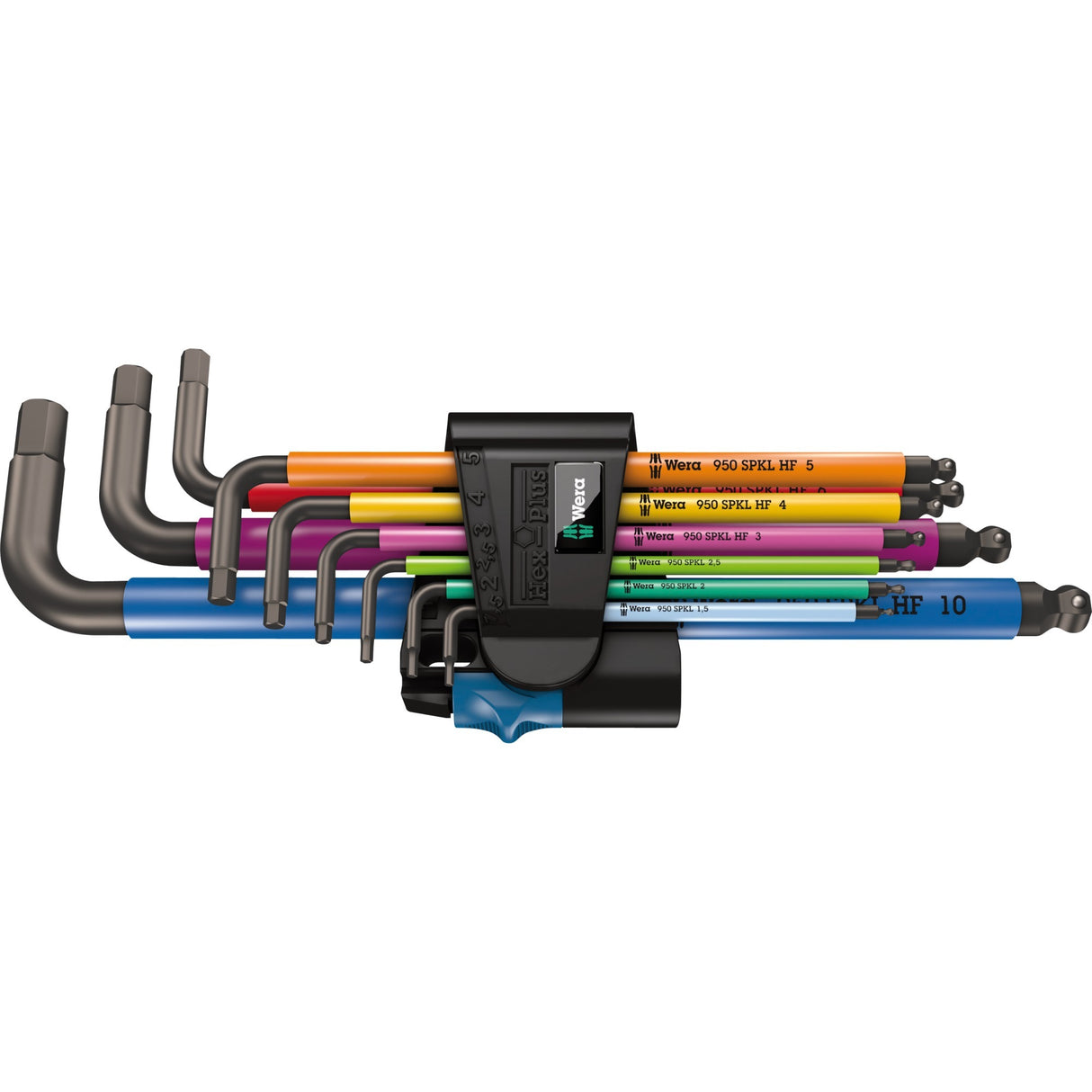 Wera 950 SPKL 9 SM HF Multicolour L-key set, metric, BlackLaser, with holding function, 9-piece - 1 piece(s) - 05022210001