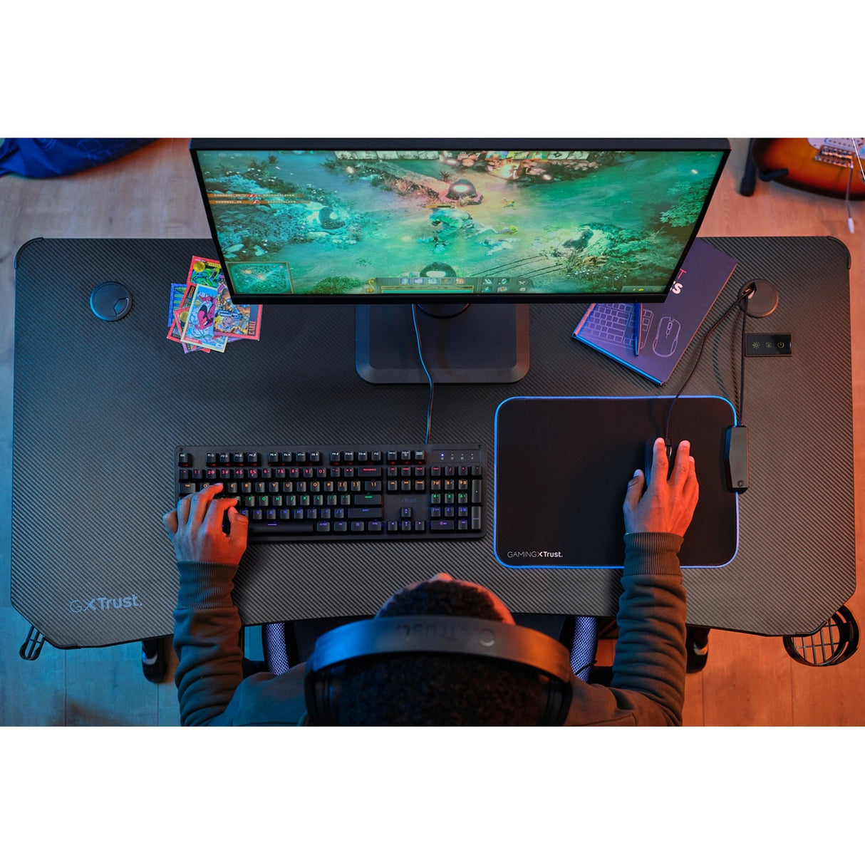 Luota GXT 709 Luminus RGB -pelipöytään