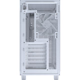 Asus prime ap303 - tempered glass panel midi tower behuizing (wit | 2x usb-a | 1x usb-c | tempered glass)