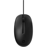 Hp 128 laser mouse with cable (black, 1200 dpi)