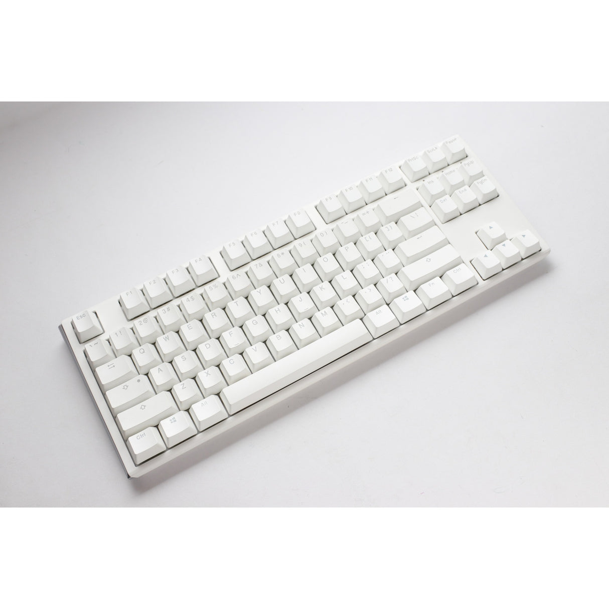 Ducky One 3 Classic Pure White TKL, keyboard (white, US layout, Cherry MX Red, RGB LED, double-shot PBT, hot-swappable, Quack Mechanics, 80%)