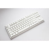 Ducky One 3 Classic Pure White TKL, keyboard (white, US layout, Cherry MX Red, RGB LED, double-shot PBT, hot-swappable, Quack Mechanics, 80%)
