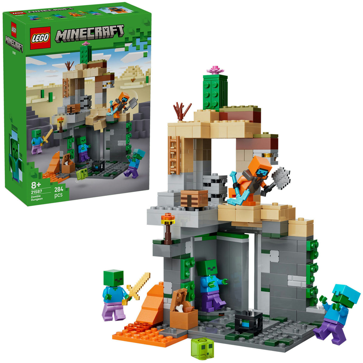 Lego minecraft 21587 zombie fangehull