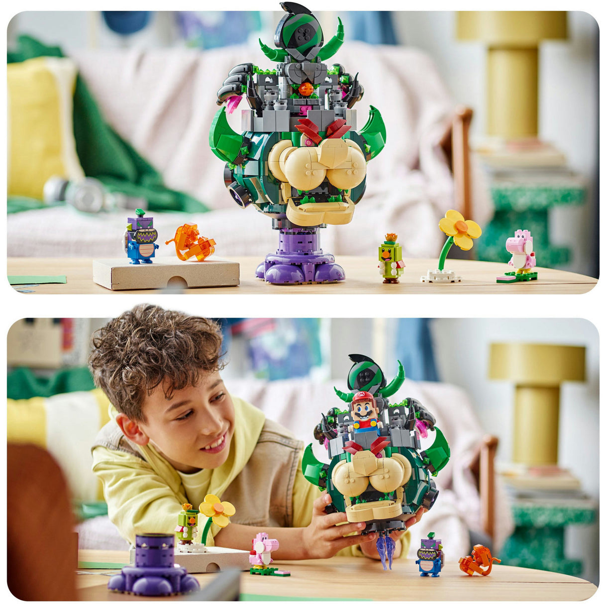 Lego super mario 72042 príncipe florian e castelo bowser