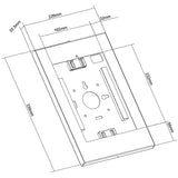 Neomounts WL15-650WH1 sieninis planšetės laikiklis