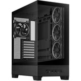 Asus a31 plus midi tower behuizing (zwart | 2x usb-a | 2x usb-c | tempered glass)