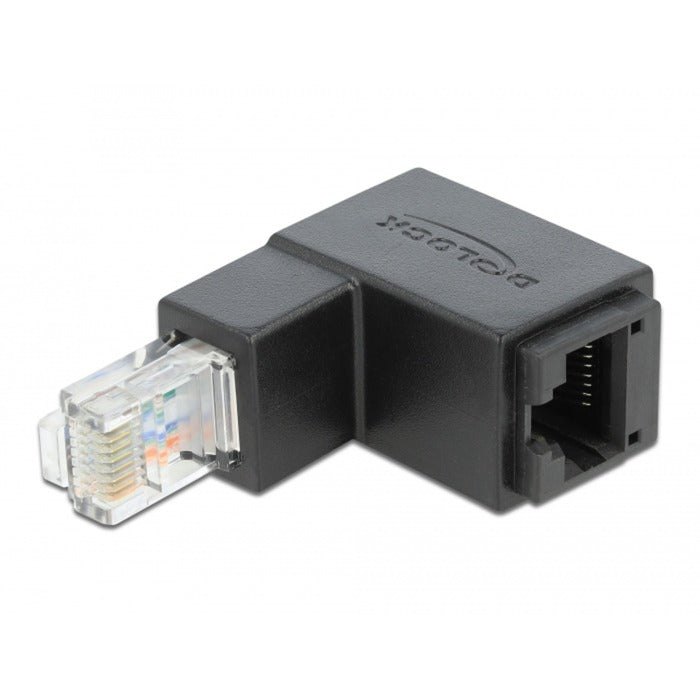 Adaptador Delock RJ-45 Cat.6 Plugue> Soquete, 90 °