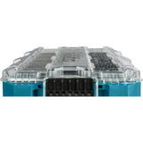 Makita maktrak organizer medium p-91045 gereedschapsbox (blauw zwart)