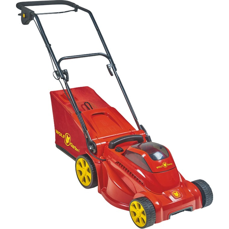 Wolf-garten lycos 40 400 m 40 li-ion power cordless lawn mower (red, battery included)