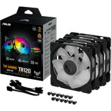 Asus TUF Gaming TR120 ARGB Reverse Case Fans (Black, 3-pack, 120 x 120 x 28 mm)
