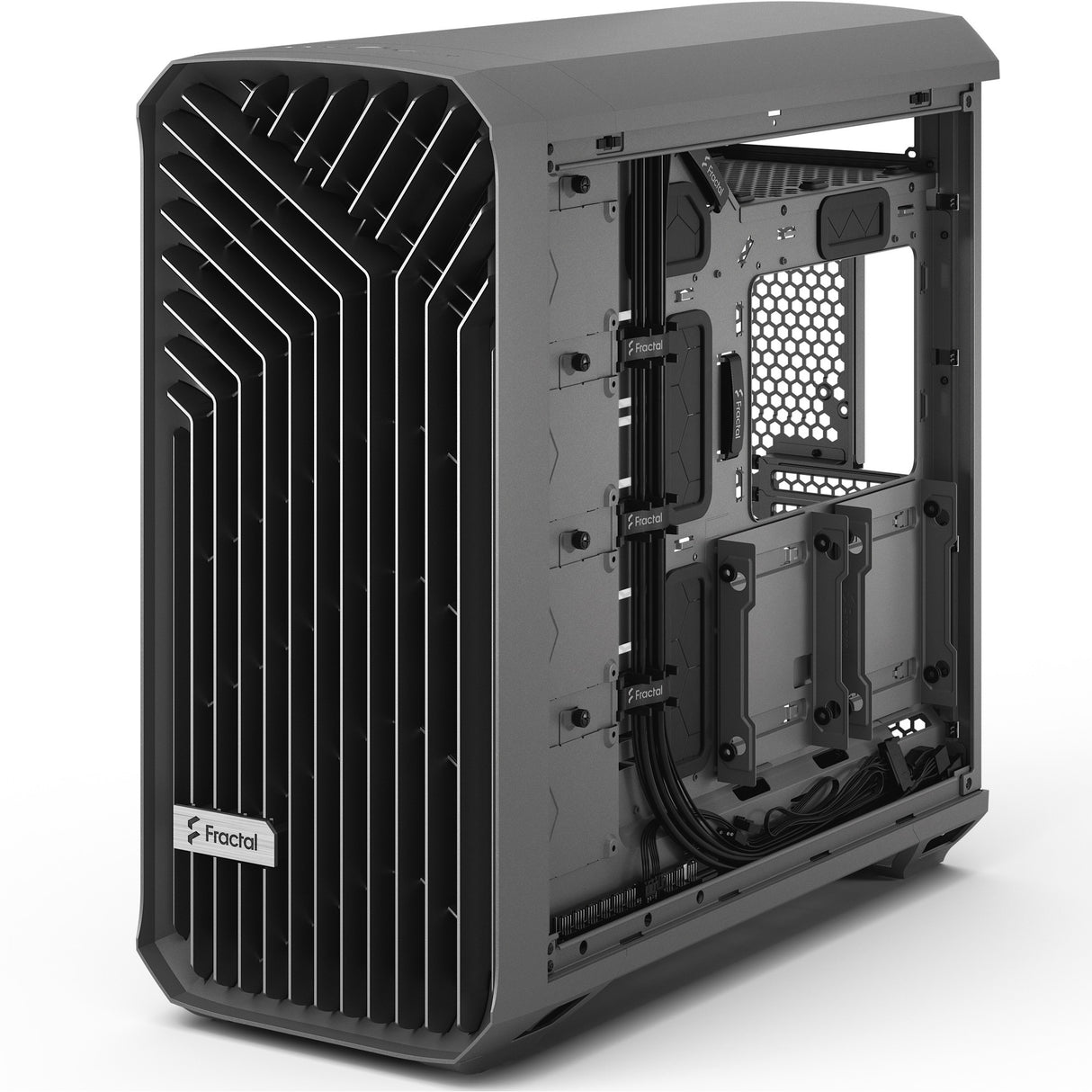 Fractal Design Torrent Gray TG Light Tint Midi Tower Case (Gray | 2x USB-A | 1x USB-C | Tempered Glass)