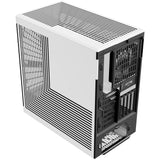Hyte y40 midi tower behuizing (wit zwart | 2x usb-a | 1x usb-c | tempered glass)