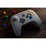 8bitdo 64 Bluetooth Controller (Grey, Bluetooth 5.0 USB, Switch, Switch 2, PC, Android)