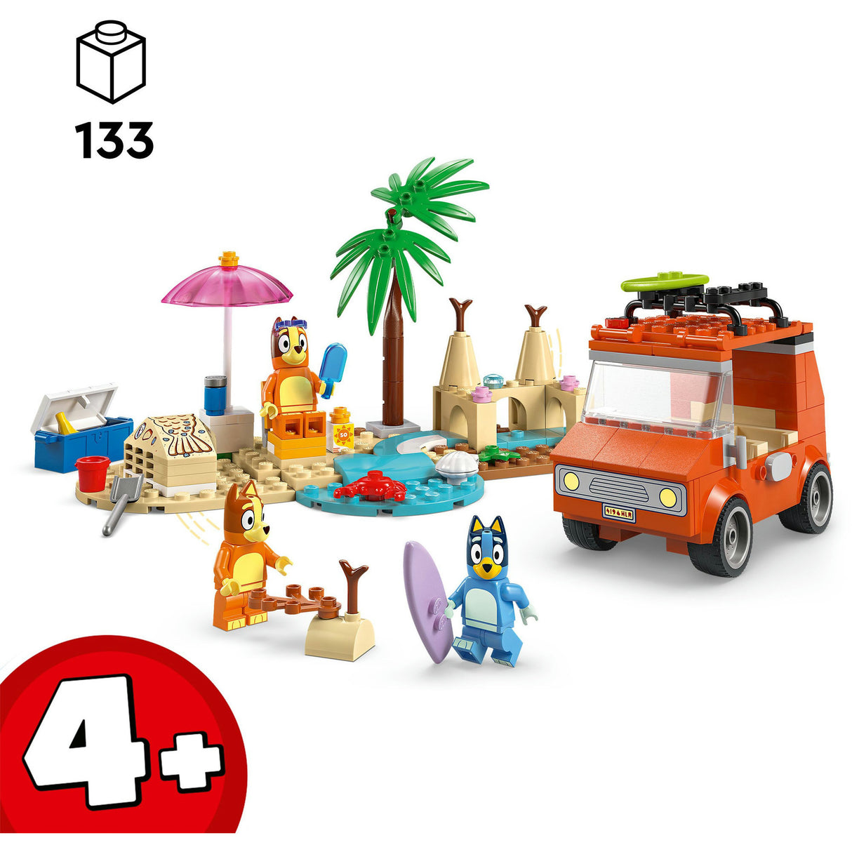 Lego Duplo 11202 Bluey's Autofahrt op d'Plage