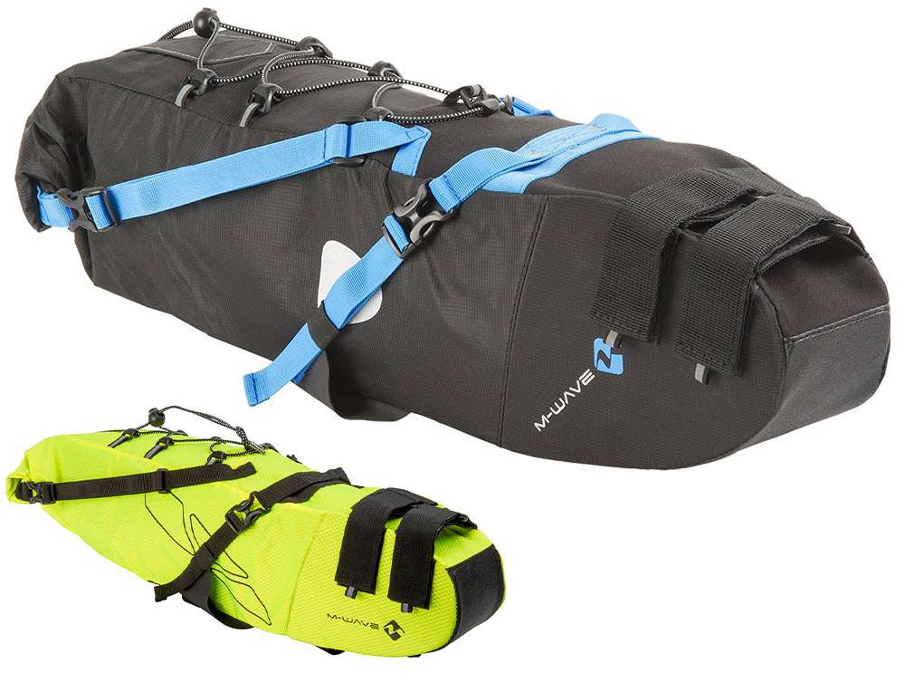 M-wave sedlová taška drsná jízda l 11 litr Nylon Yellow Black