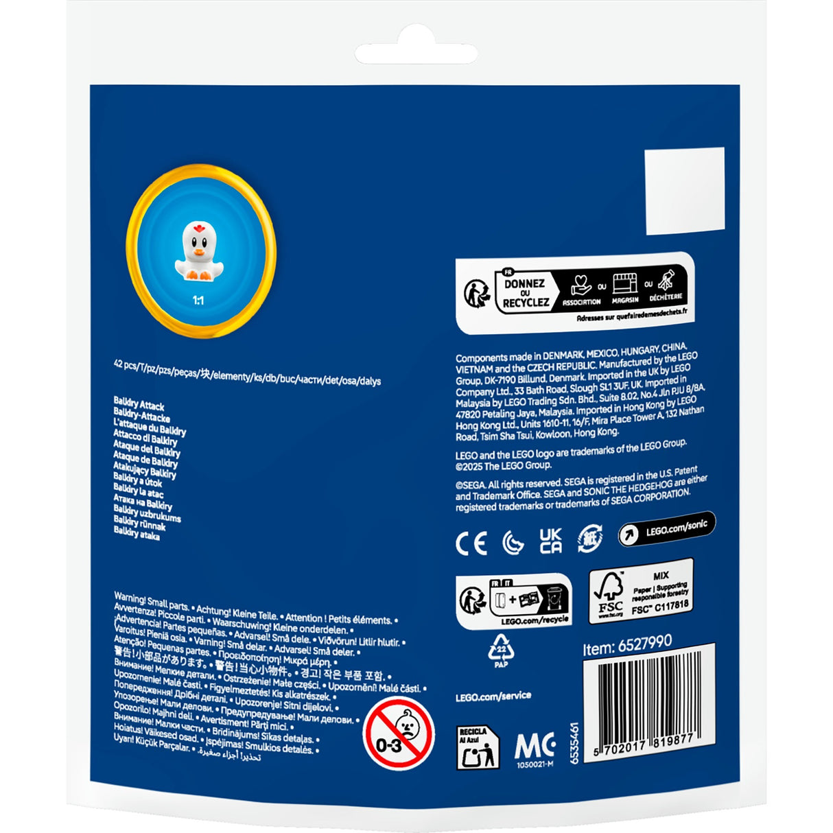 Lego 30704 bolsa sónica ataque balkiry | 10 piezas