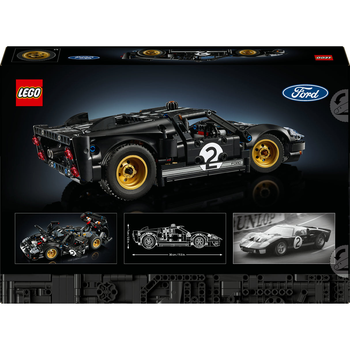 Lego technic 42223 1966 ford gt40 mkii carr rásaíochta