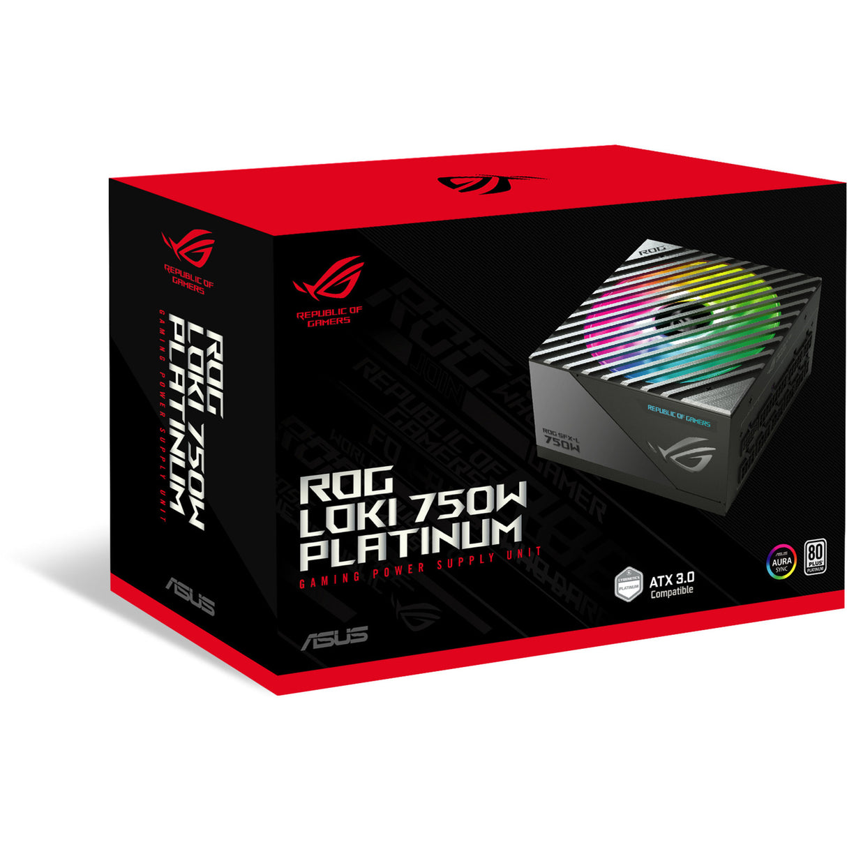 Asus ROG Loki SFX-L Platinum Modular 750W Power Supply (Black, 1x 12V-2x6, 3x PCIe)