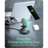 Icy box 3-in-1 foldable wireless charging station (anthracite, ib-sh101-ch)