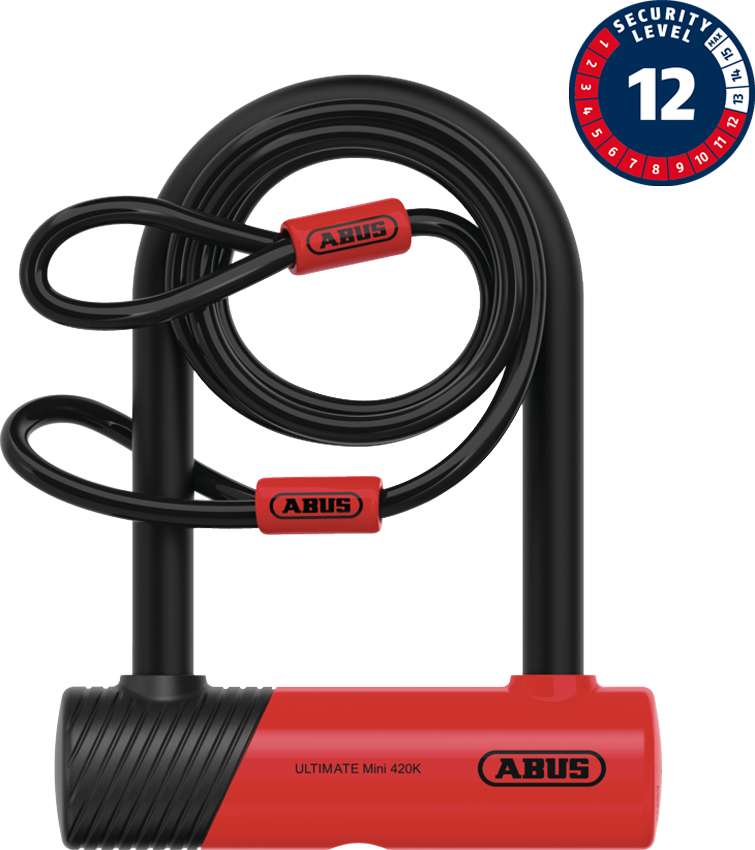 Abus ultimate U-lock 420k 150hb140 ush + cobra 10 120