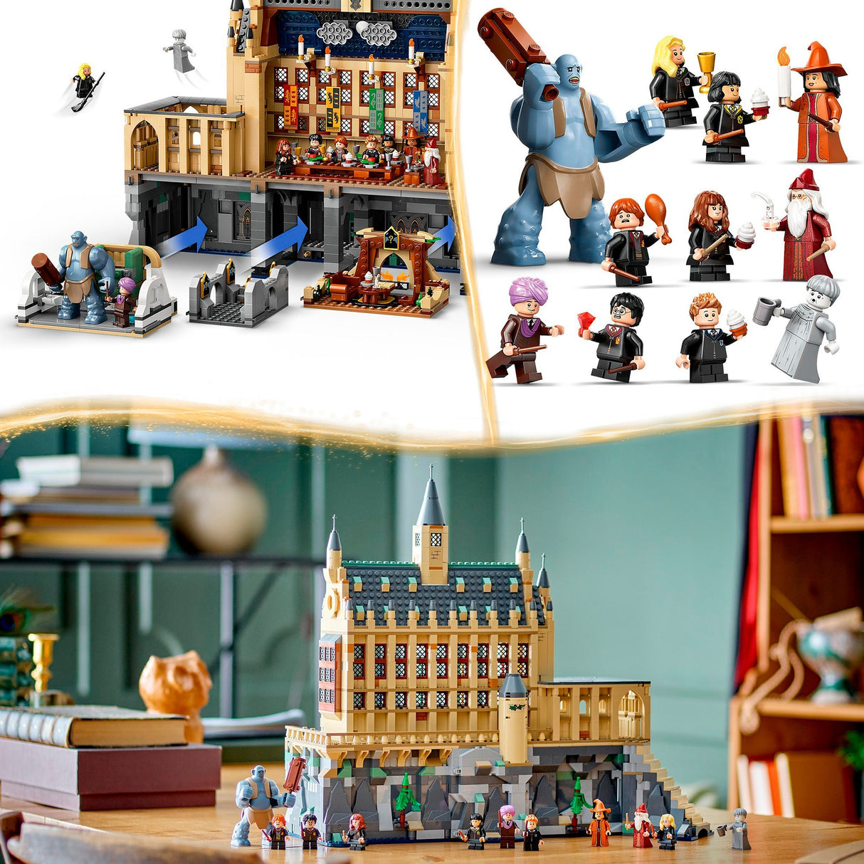 Lego 76435 harry potter hogwarts caisleán an halla mór