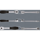Wera 8100 SA 11 Zyklop Metal Ratchet Set, 28-piece Tool Set (reversing lever, 1/4 inch drive)