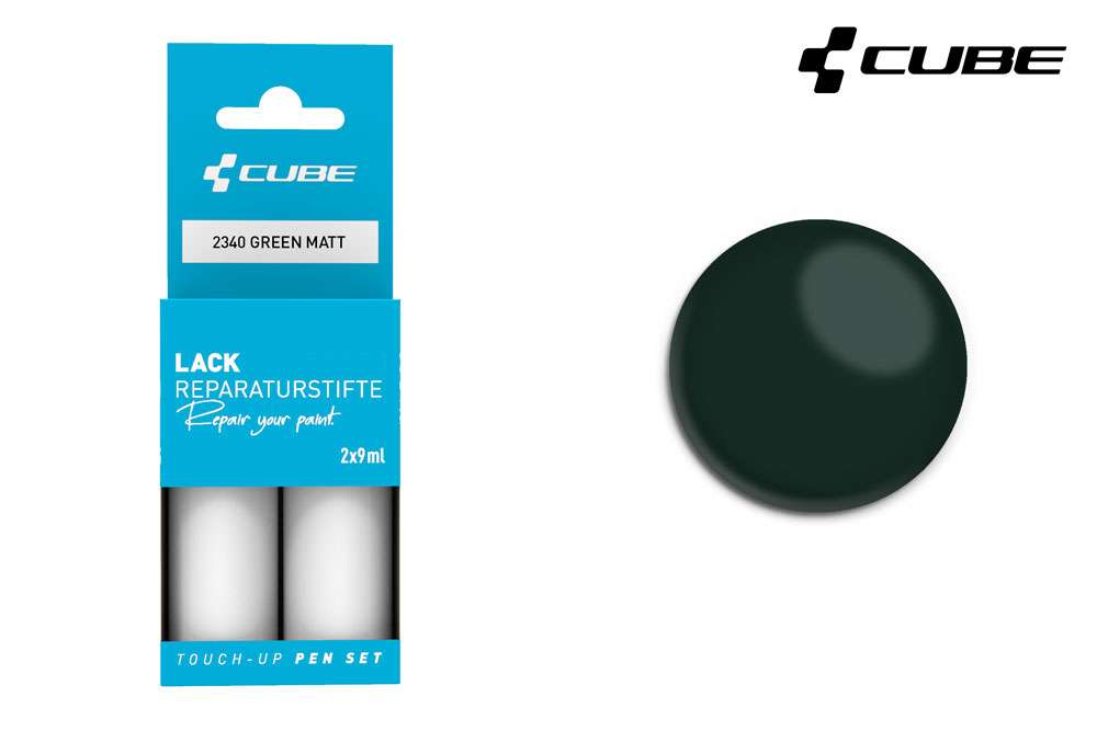 Cube touch-up pen set green matt
