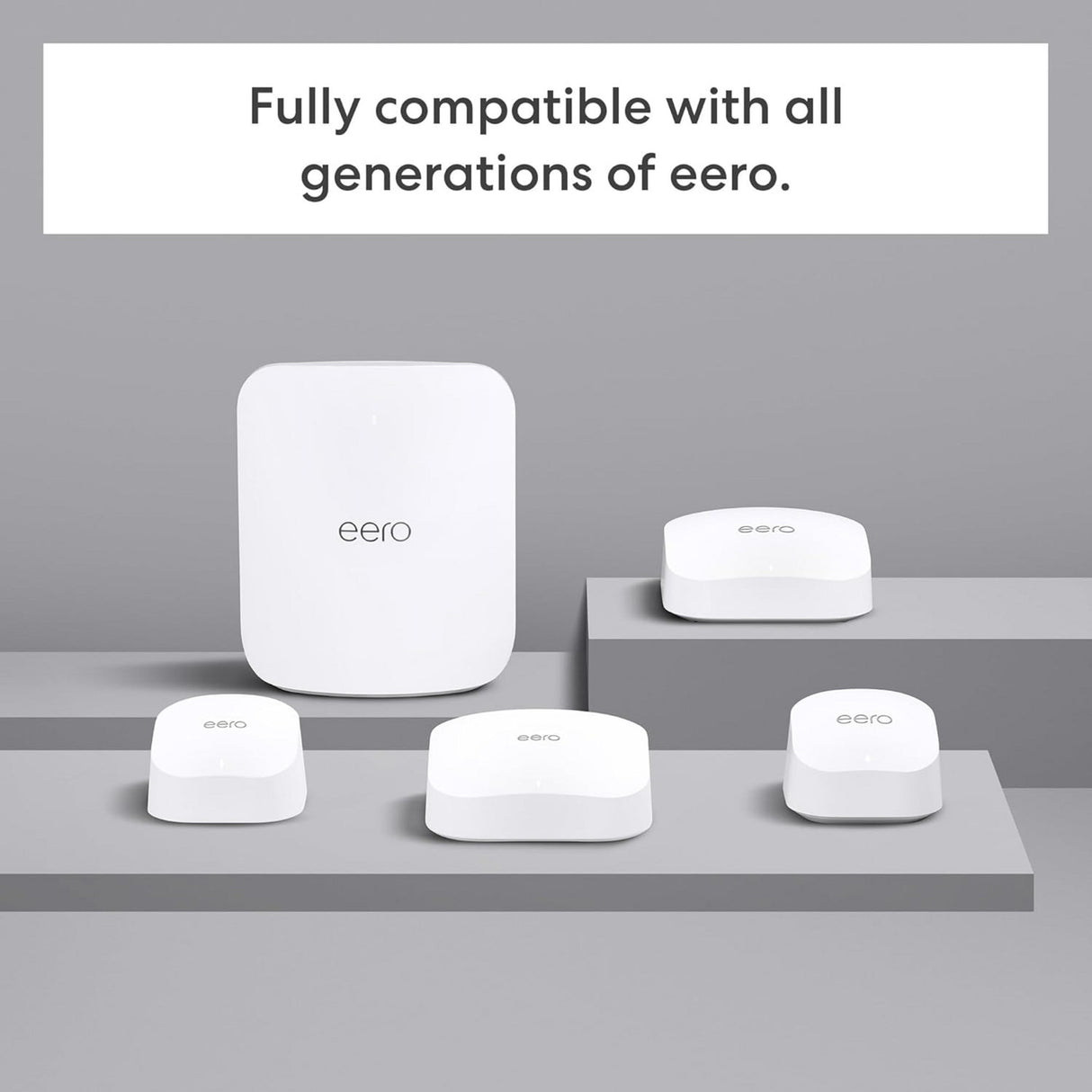 Eero 7 mesh WiFi system, 3 mesh routers (white)