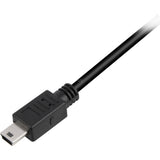 Sharkoon USB-A 2.0 > cábla mion USB-B (dubh, 0.5 méadar, sciath dúbailte)