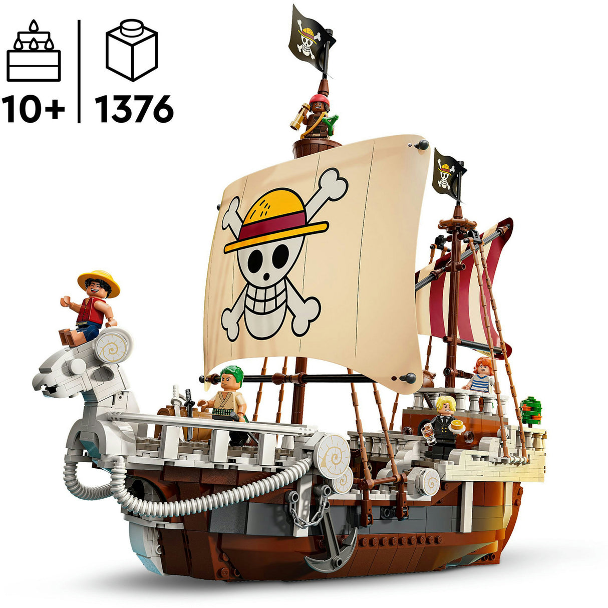 Lego one piece 75639 piratskeppet går glatt