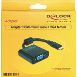 DeLOCK Mini HDMI-C (samec) > VGA (samica)