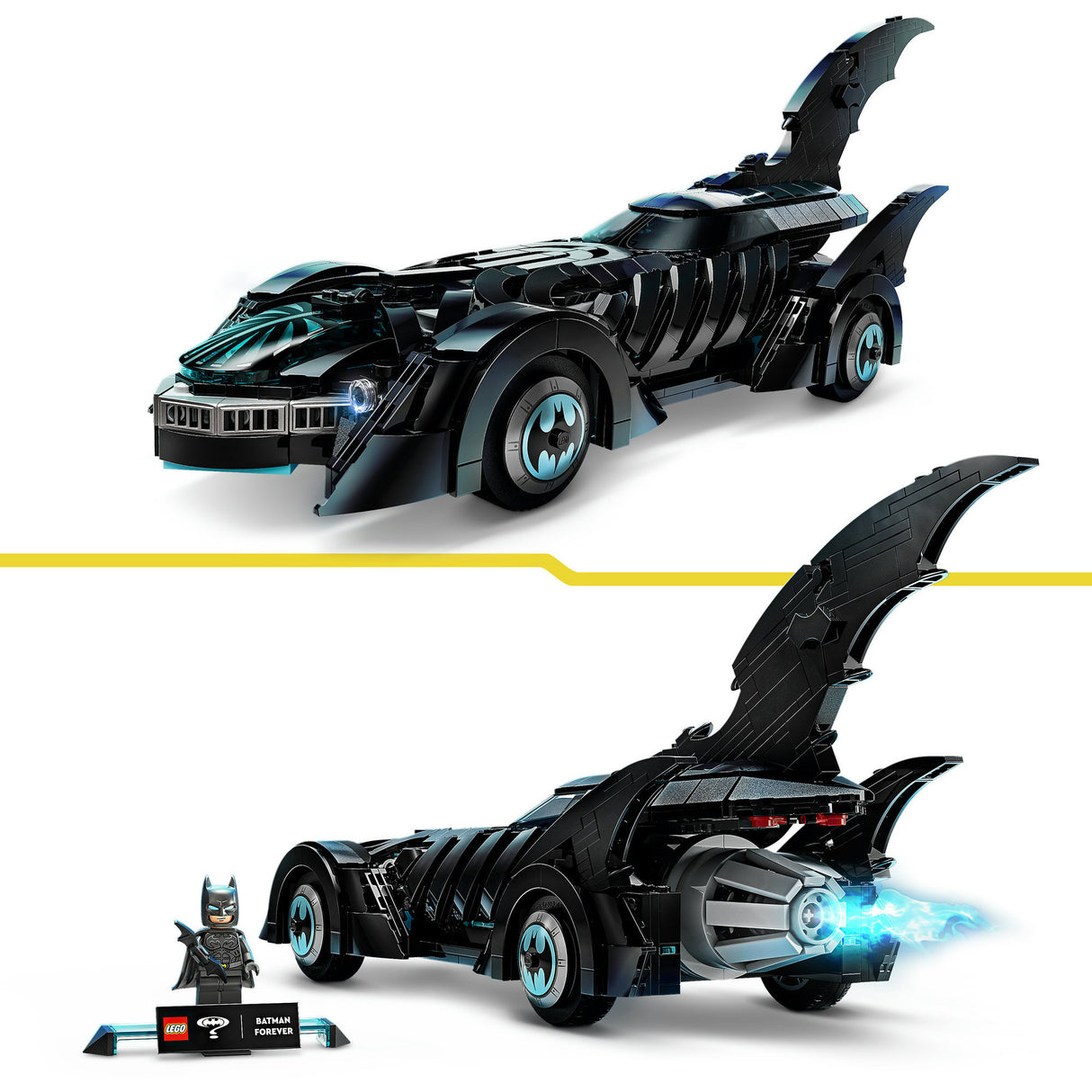 Lego super-heróis 76304 batman para sempre batmóvel