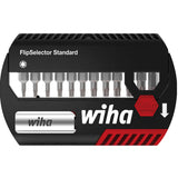 Wiha bit set flip selector standard 25 mm (black red, Torx® 13-piece 1 4 c6,3 with belt clip)
