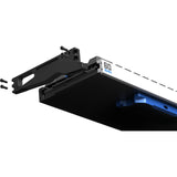 Iqunix EZ60 Magnetic Switch Gaming Keyboard, gaming keyboard (black blue, US layout, US-International, Gateron Magnetic Jade Pro, 60%, RGB, double shot PBT keycaps)