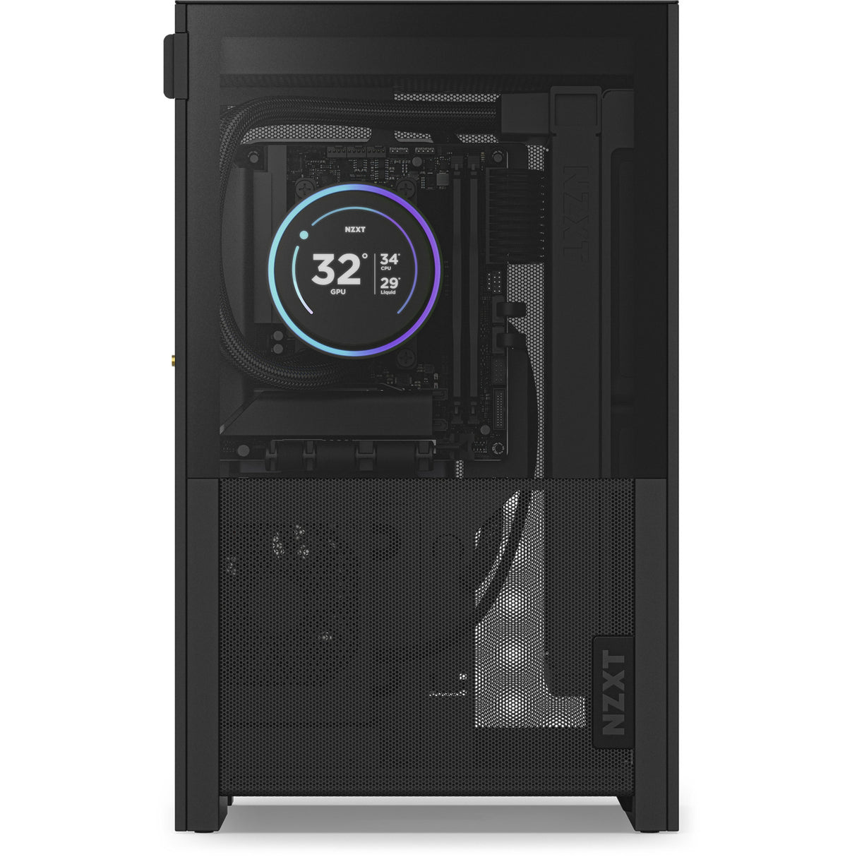NZXT H2 Flow Mini Tower Case (Black | 2x USB-A | 1x USB-C | Tempered Glass)
