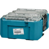 Makita maktrak organizer compact p-91067 gereedschapsbox (blauw zwart)