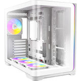 Caixa de torre midi Antec c5 curve argb (branca | 2x USB-A | 1x USB-C | vidro temperado)