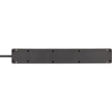 Brennenstuhl bremounta stekkerdoos 5-voudig met 2 usb c-laadcontactdozen stekkerdoos (zwart, 2x usb c)