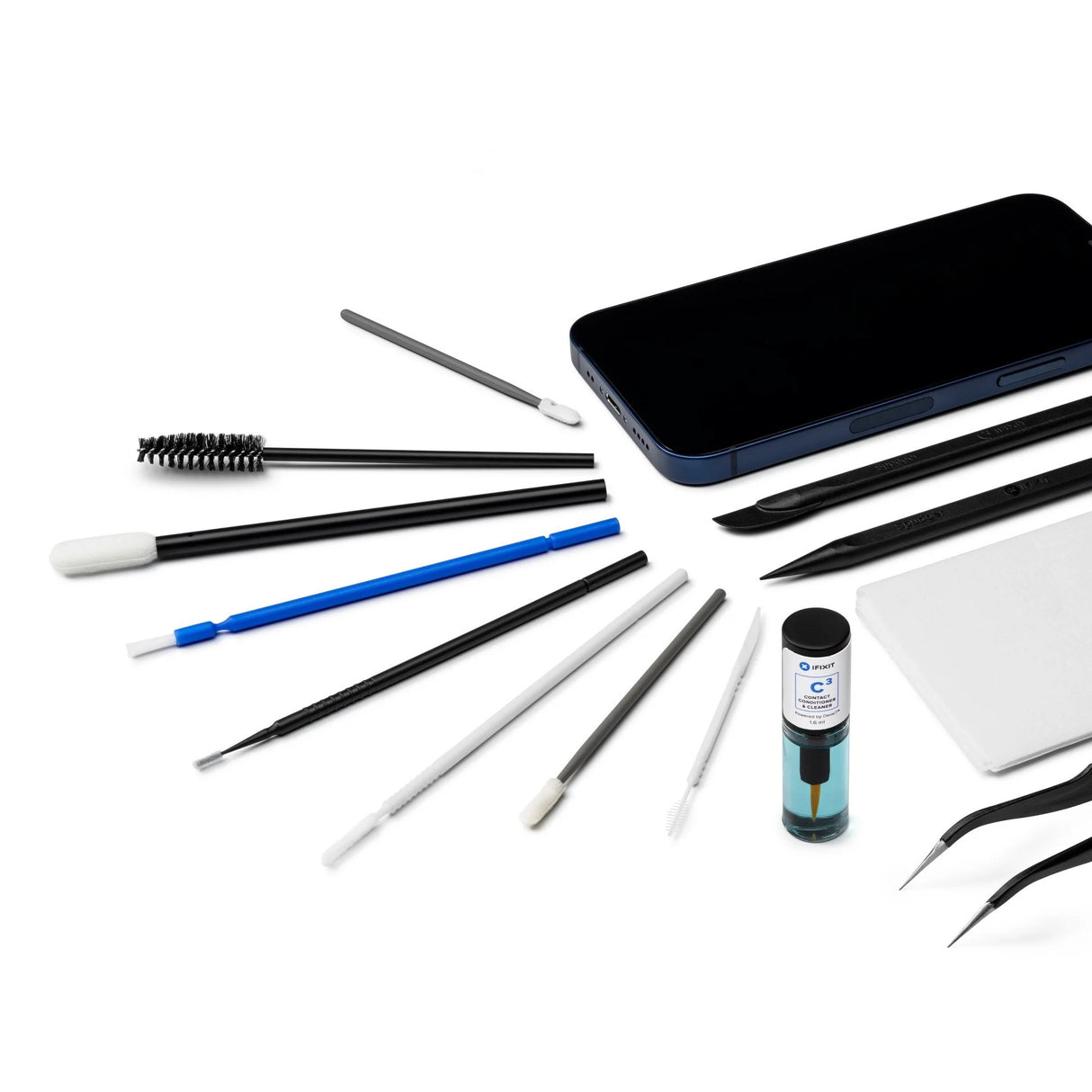 Комплект инструменти за прецизен почистващ комплект Ifixit (черно синьо)