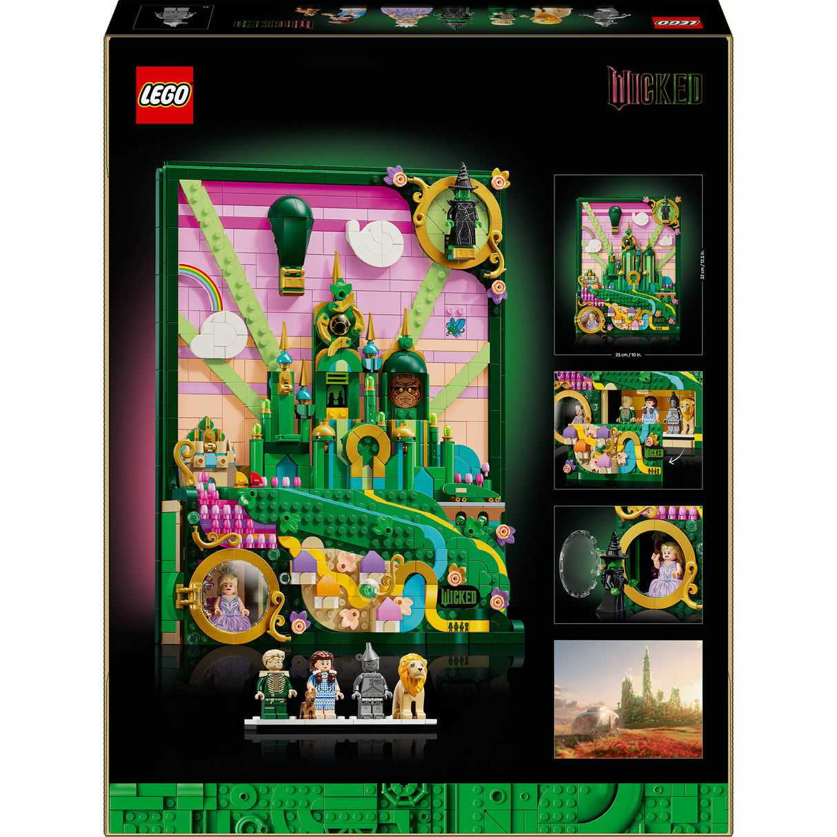 Lego 75685 wicked emerald city wall art