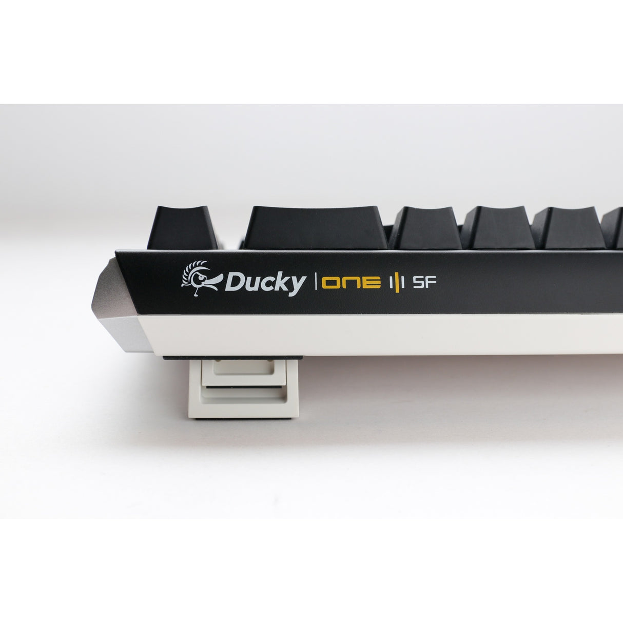 Ducky one 3 classic sf, keyboard (black white, US layout, Cherry MX Brown, RGB LED, double-shot PBT, hot-swappable, Quack Mechanics, 65%)