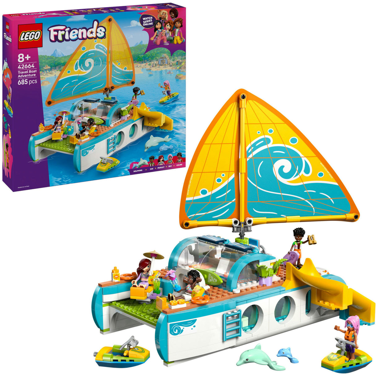 Lego friends 42664 dobrodružný výlet lodí