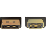 Delock DisplayPort > High Speed HDMI adapter (black, 3 meter, passive, 4K, gold-plated)