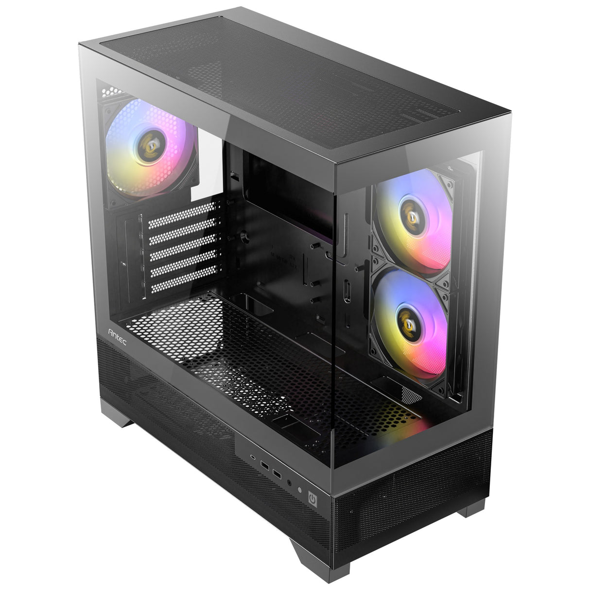 Antec CX500M RGB Mini Tower Case (Black | 3x USB-A | Tempered Glass)
