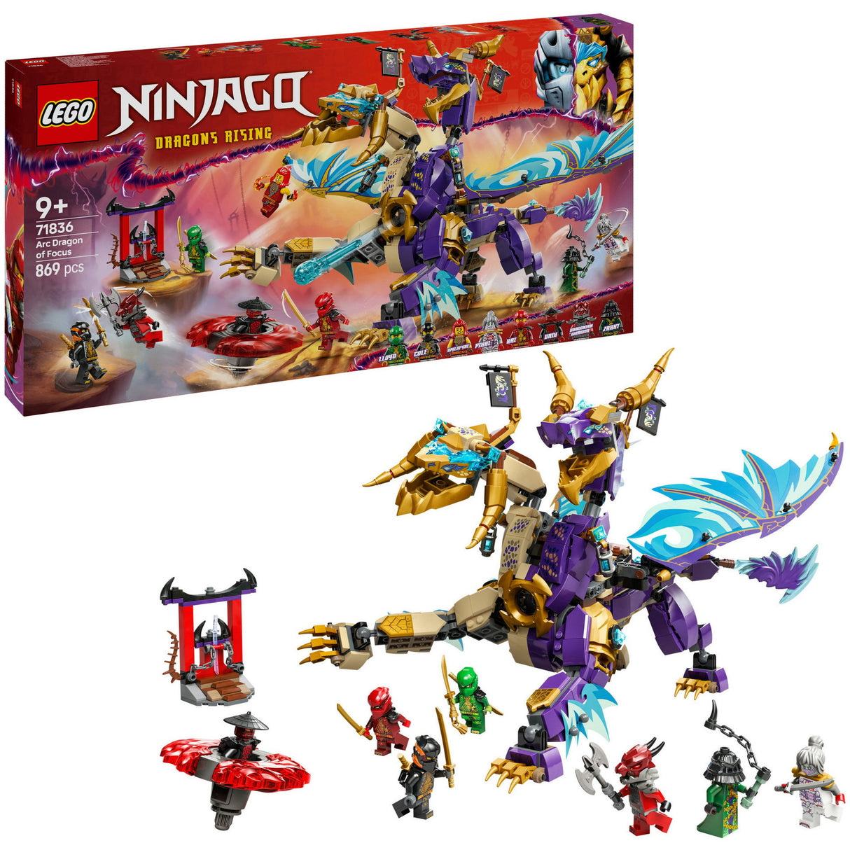 Lego Ninjago 71836 łukowy smok koncentracji