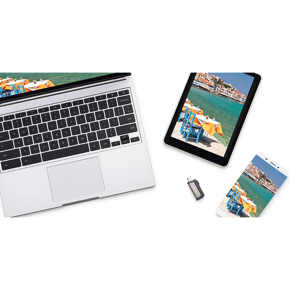Sandisk Ultra Dual Drive Go 64 GB USB Stick (black, USB-A 3.2 (5 Gbit/s), USB-C 3.2 (5 Gbit/s))