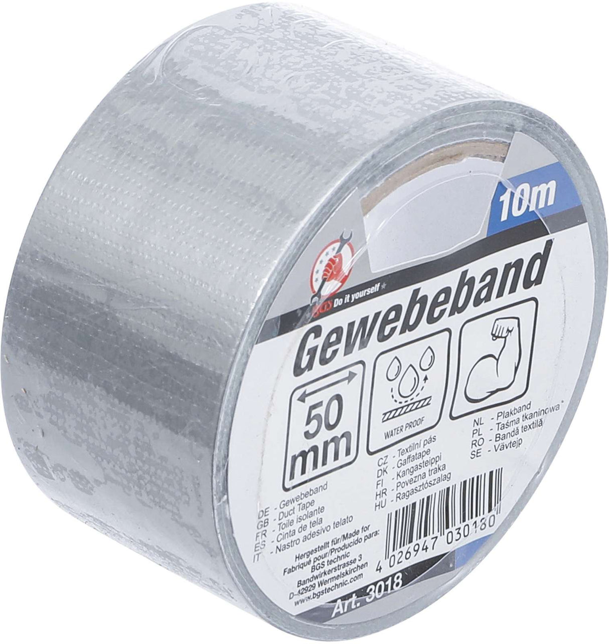 Bgs technic duct tape 50mm x 10m