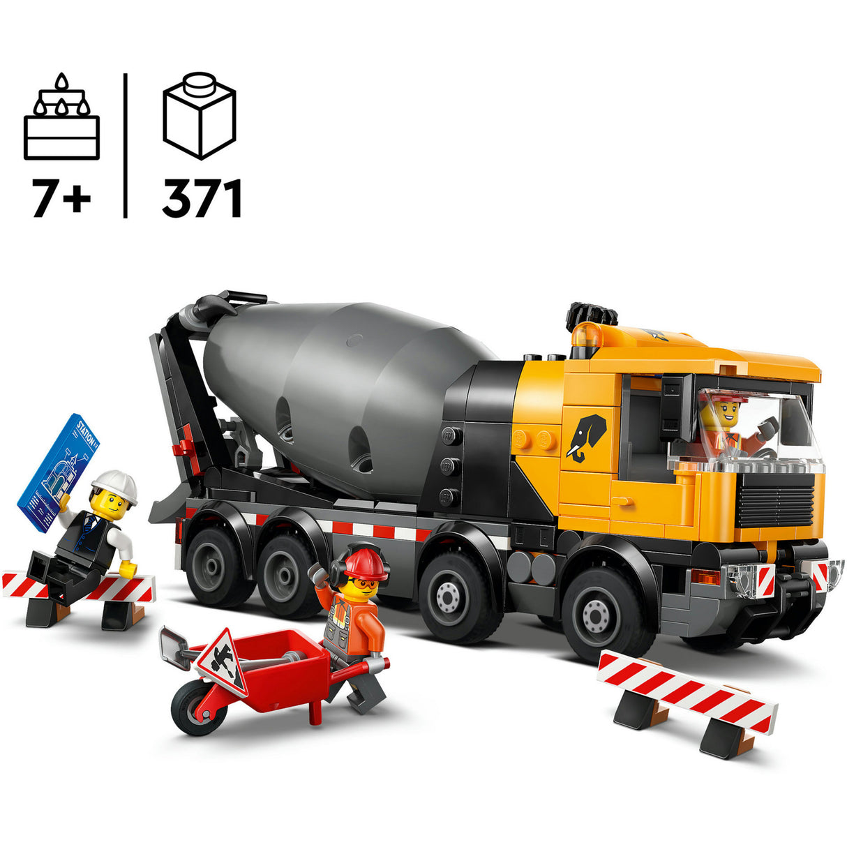 Lego city sementtisekoittimen rakennuslelut