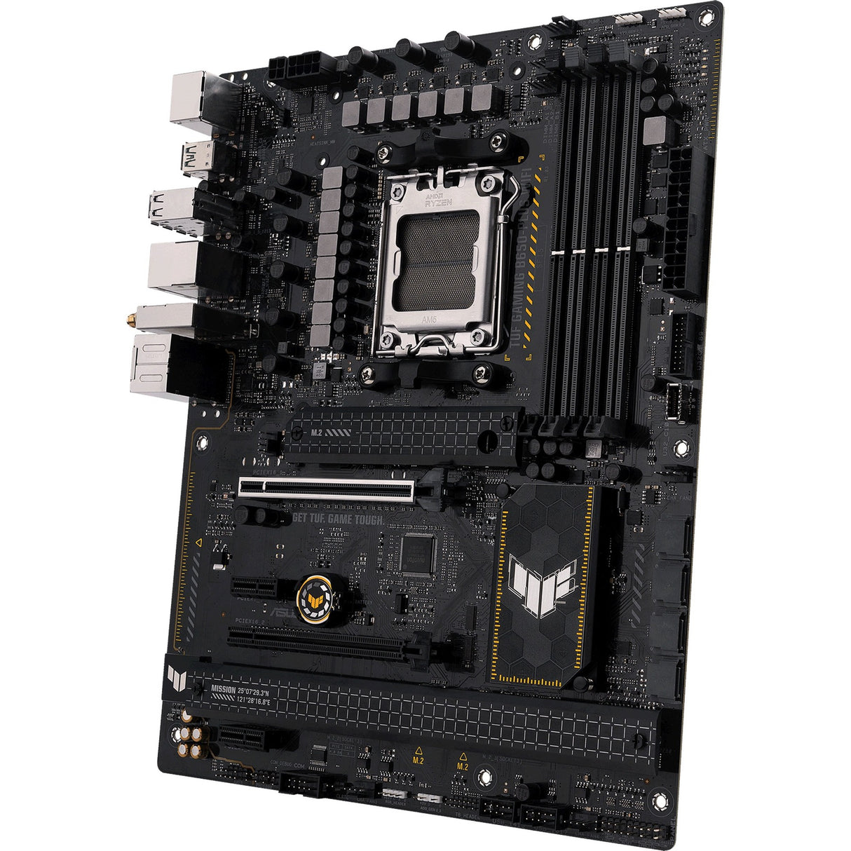 Asus TUF Gaming B650-Plus WiFi Socket AM5 Motherboard (black light orange, RAID, 2.5Gb LAN, Wi-Fi 6, BT 5.2, sound, ATX)